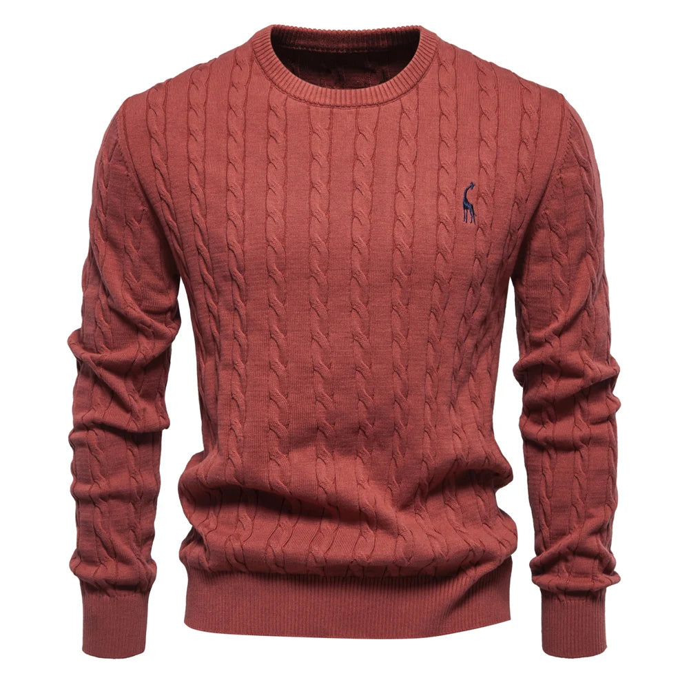 THE CABLE KNIT CREWNECK SWEATER