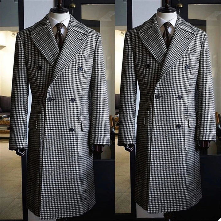 Bruno™ | Houndstooth Trench Coat