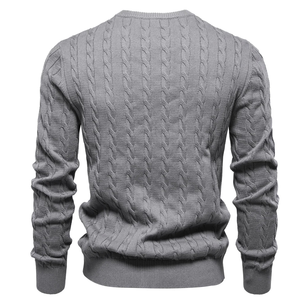 THE CABLE KNIT CREWNECK SWEATER