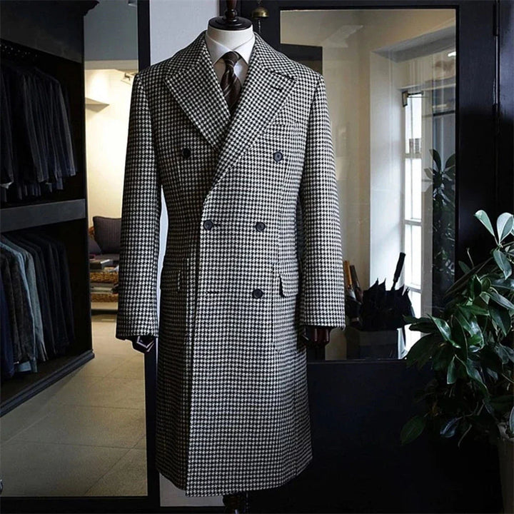 Bruno™ | Houndstooth Trench Coat